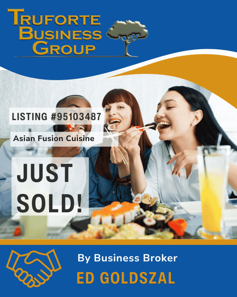 Sold listing for Asian Fusion Cuisine restaurant, Truforte Business Group transaction.